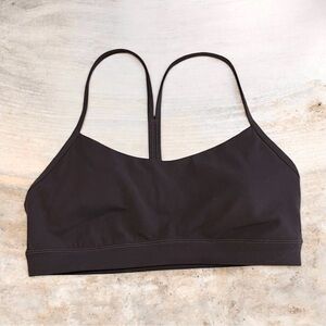 Lululemon Flow Y Bra Nulu *Light Support, A–C Cups - Sequoia - Size 10 EUC